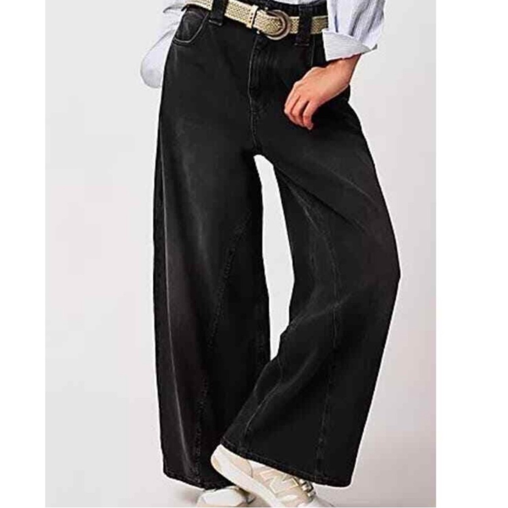 We The Free FP Chill Vibes Dropped Wide Leg Jeans